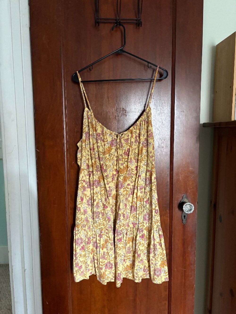 Old Navy Yellow Floral Cami Sundress (Size XXL)